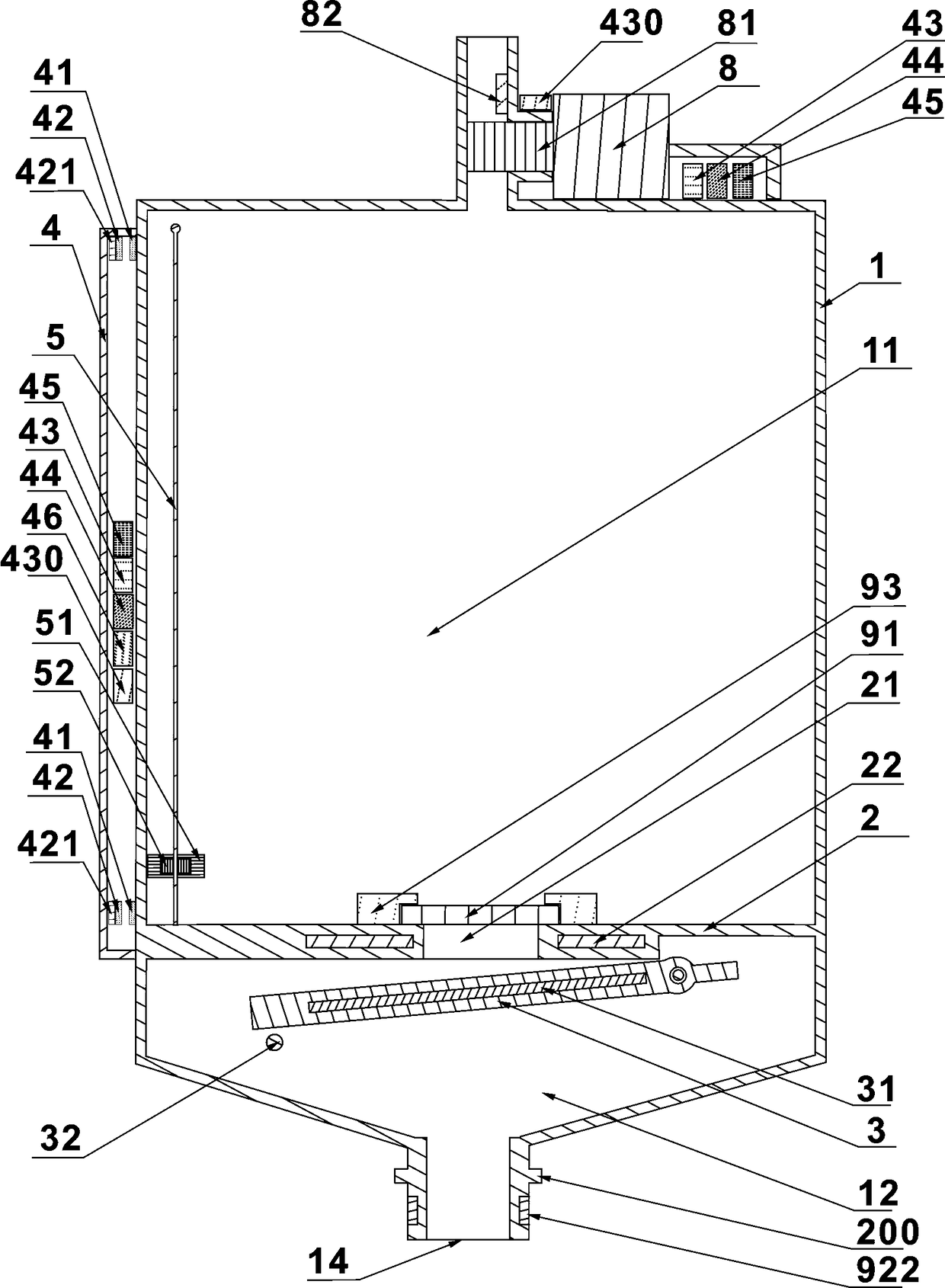 Automatic liquid-discharge drainage device