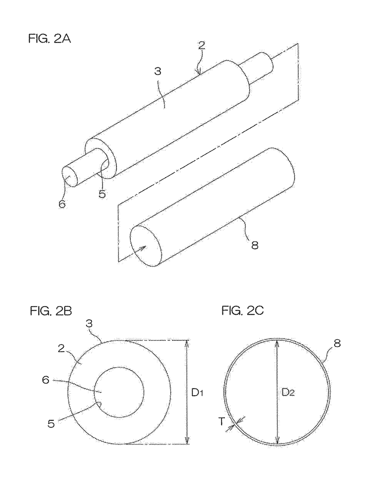 Developing roller, and method of producing the same