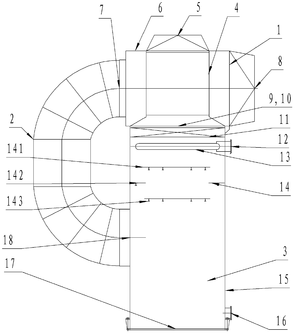 Self-heating full-contact type air dehumidifying device