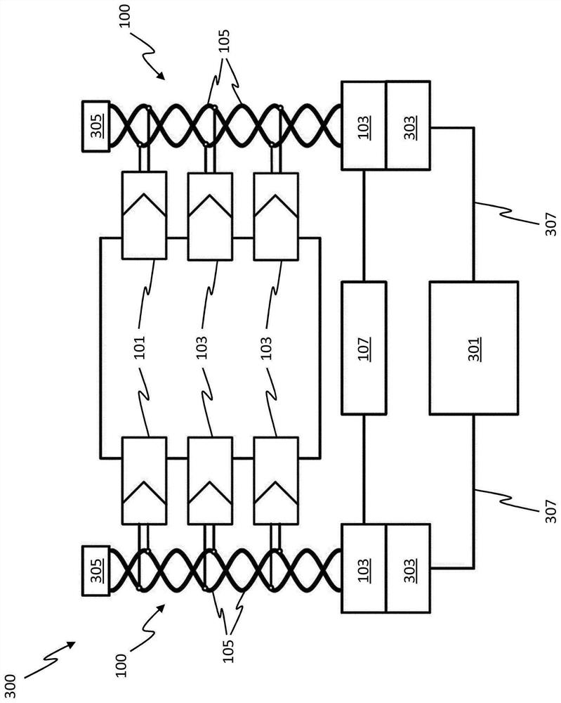 System and method for power transmission and data transmission in an automated system