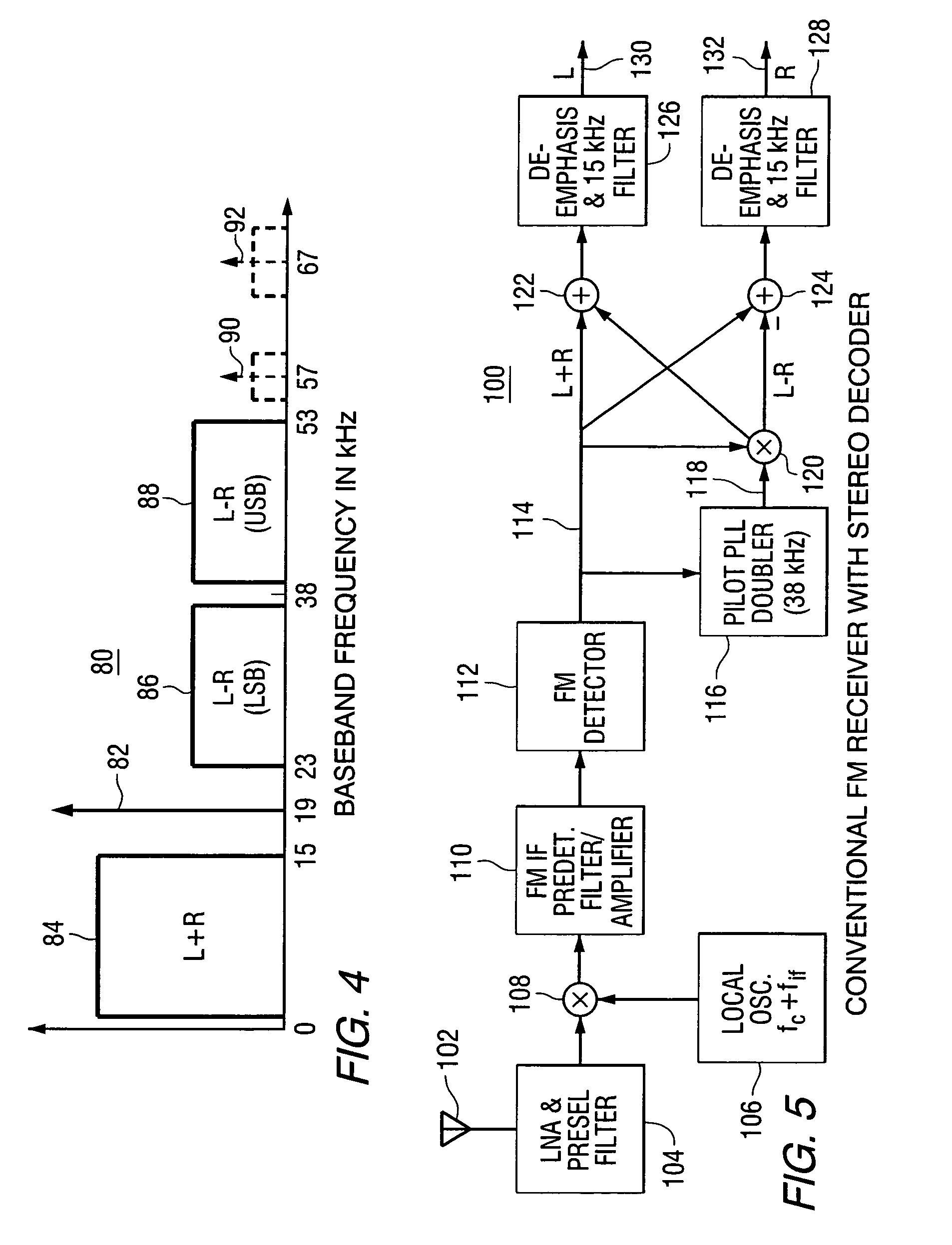 Bandwidth reduction of an FM broadcast signal using a baseband precompensation technique