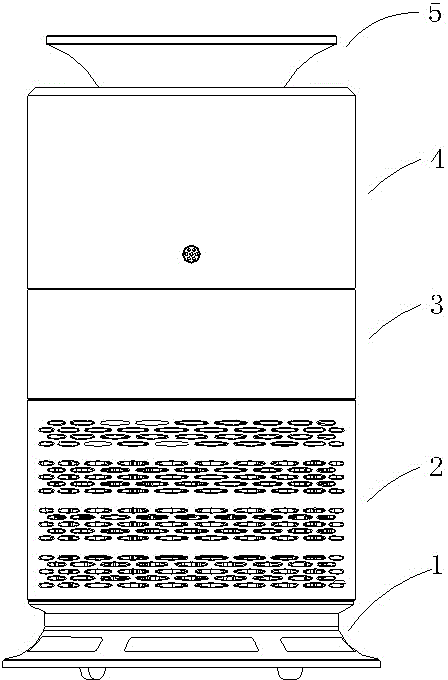 Air purifier and air feeding assembly thereof