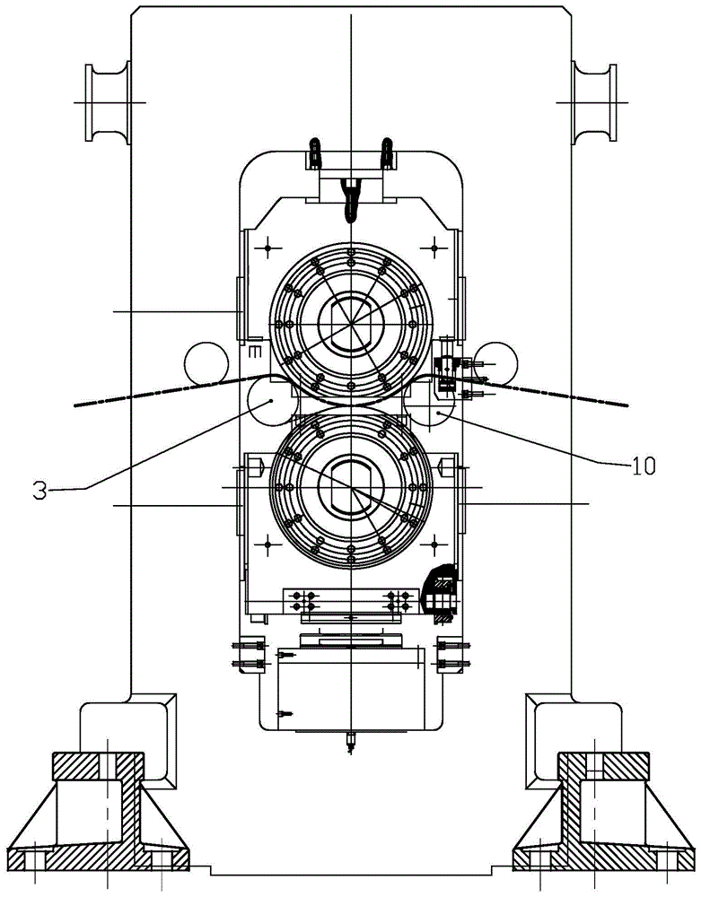 Improved two-roll leveling machine and its application method