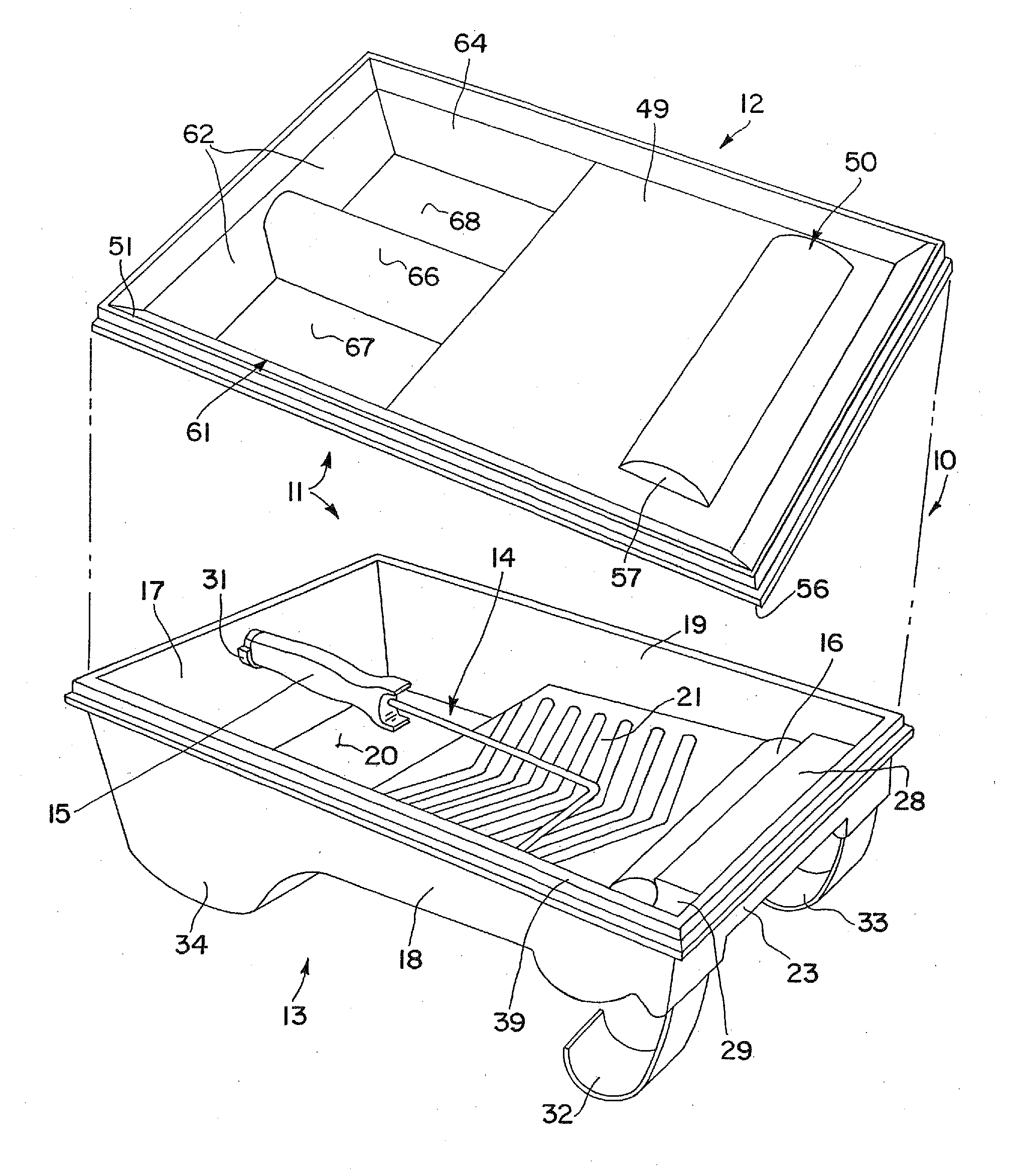 Sealable Paint Tray Assembly