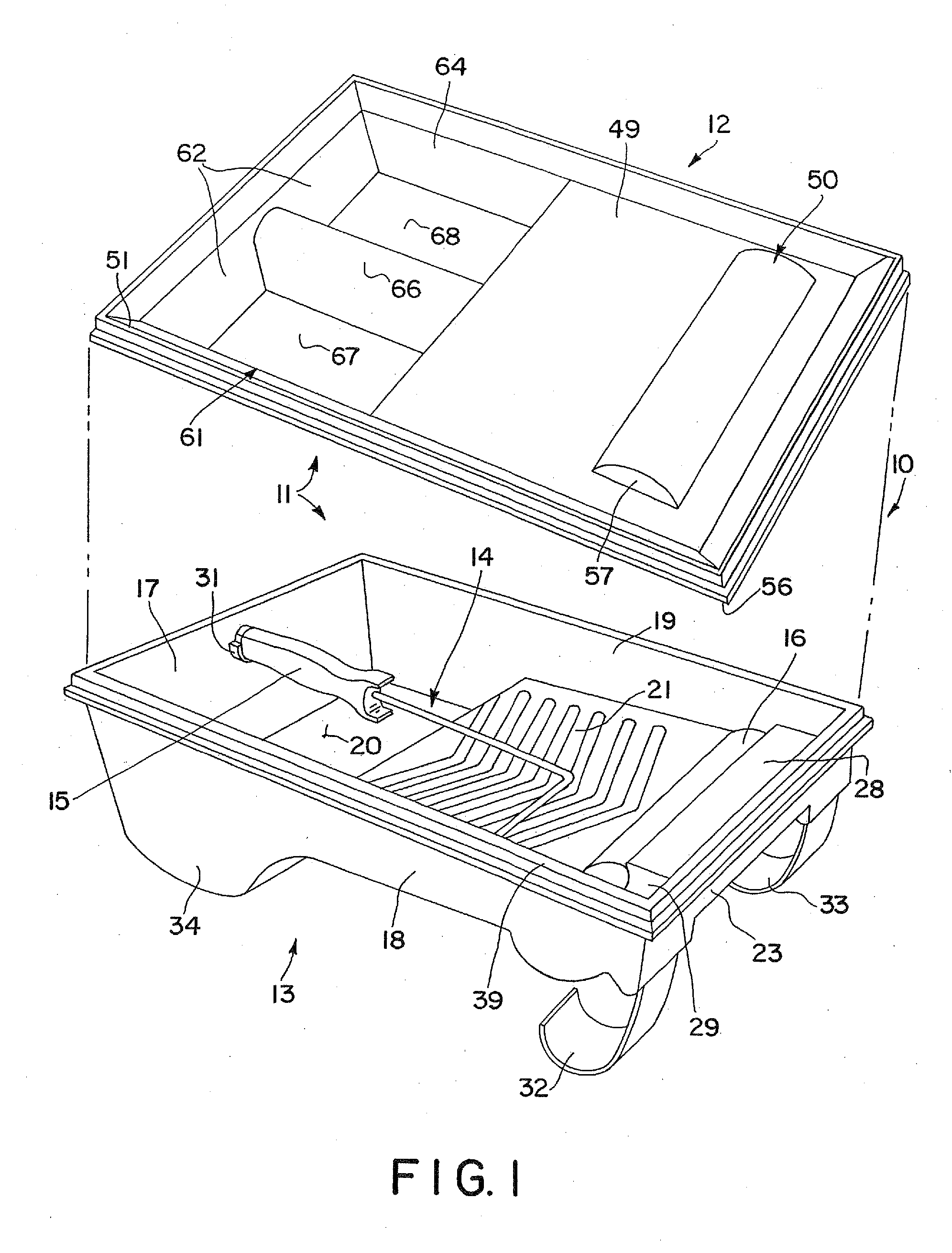 Sealable Paint Tray Assembly