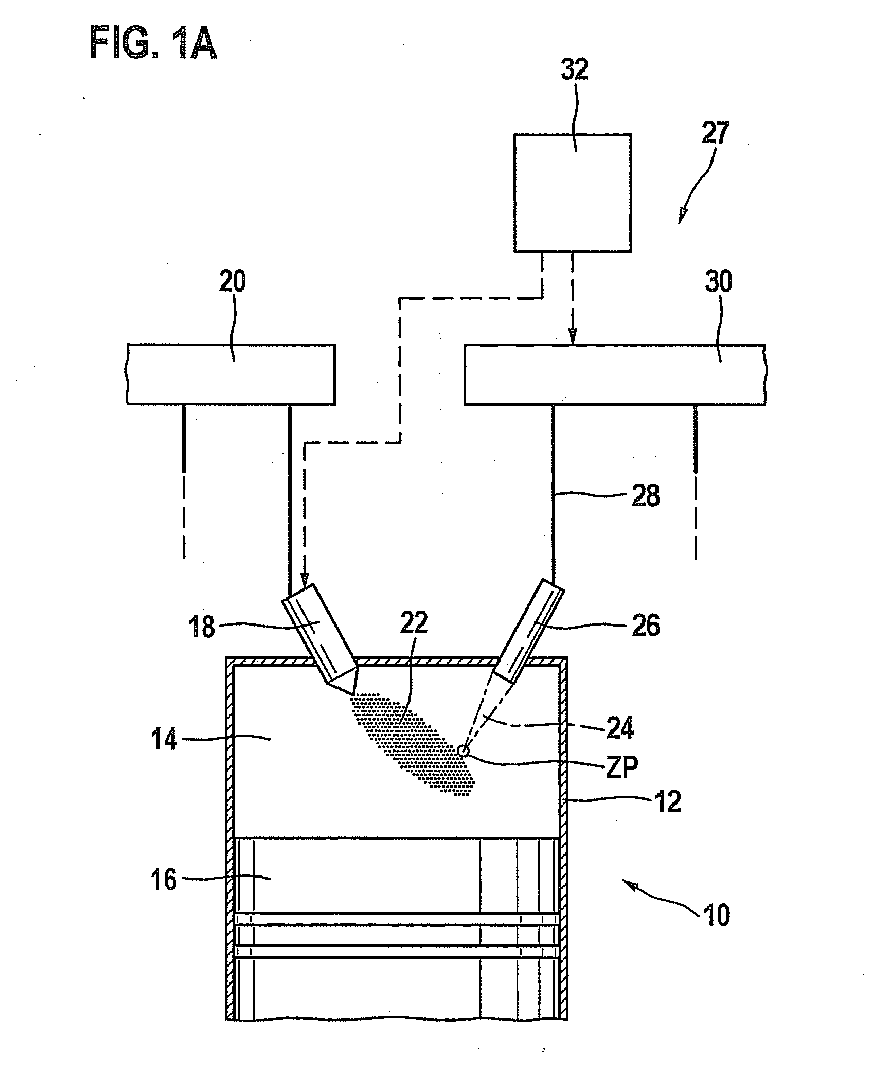 Gas engine having a laser ignition device