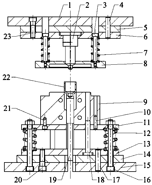 A kind of extruding die and method of corner expanding diameter by using bar material to prepare pipe