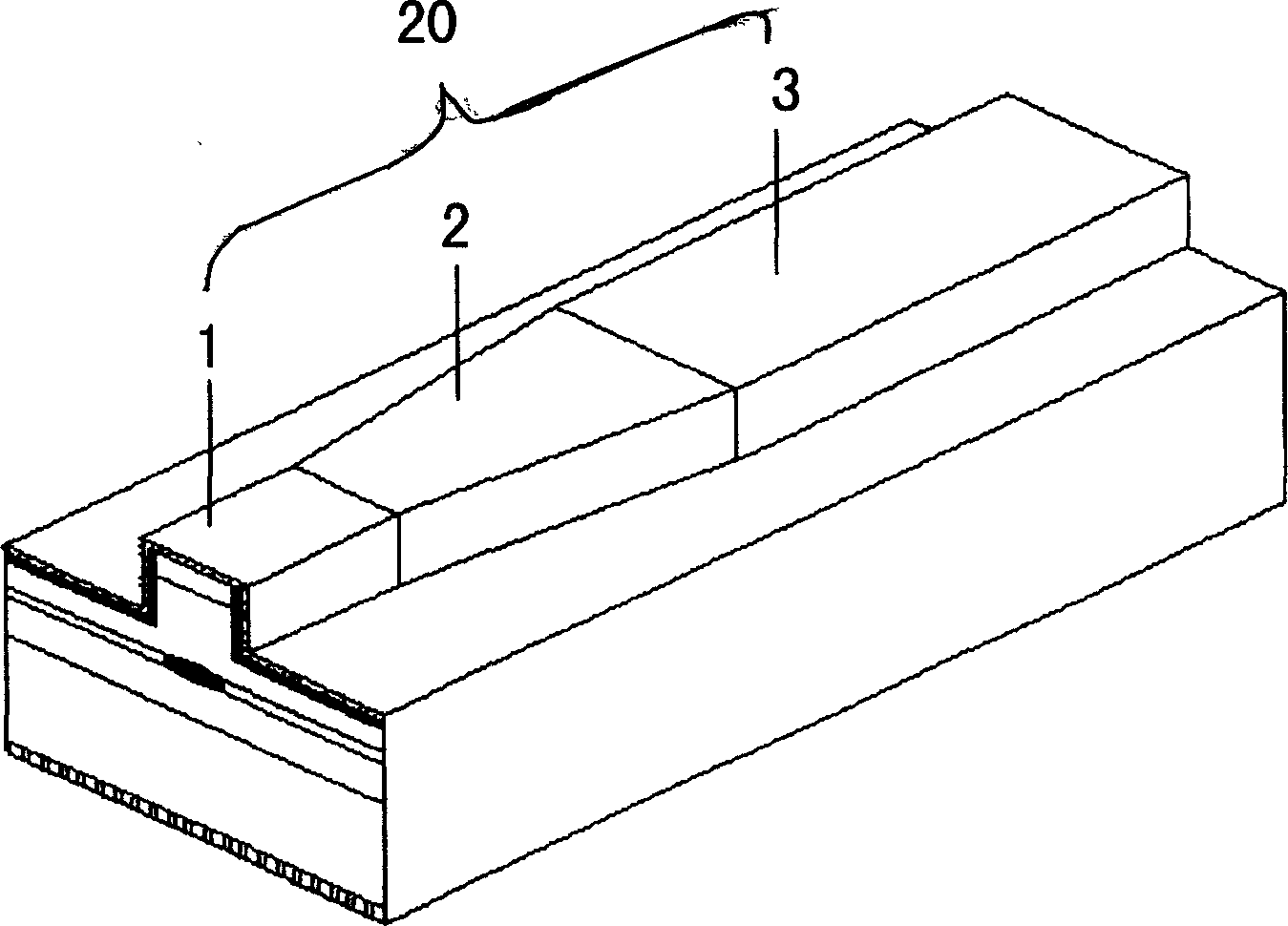 Ridged wave-guiding high-power semiconductor laser structure with conical gain zone