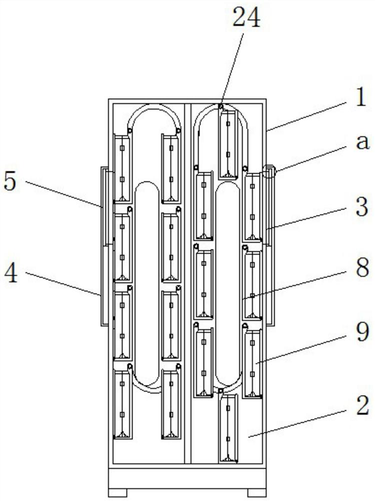 A file automatic rotary retrieval device based on motor control