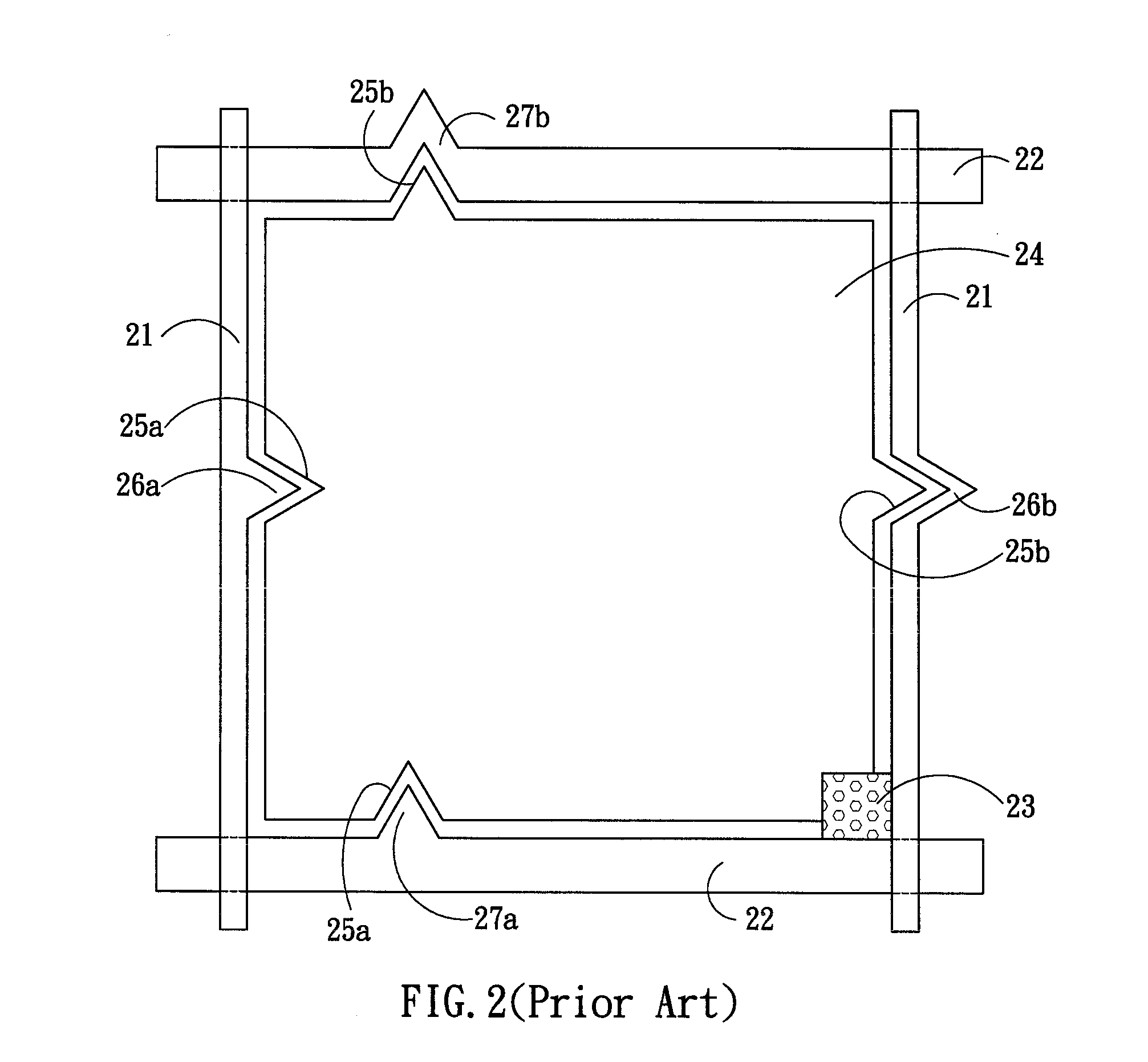 Pixel element of liquid crystal display and method for producing the same