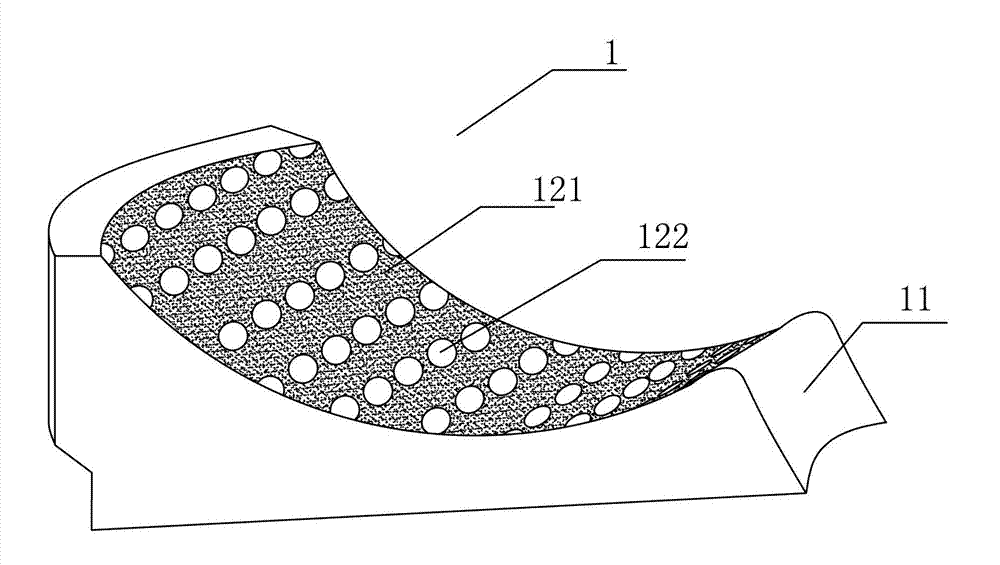 Lost foam casting type composite wear-resistant component and casting method thereof
