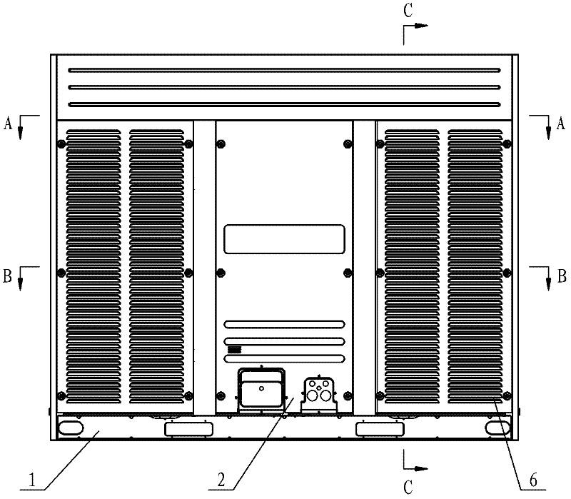 Outdoor unit for direct-current frequency conversion multi-connected air conditioner