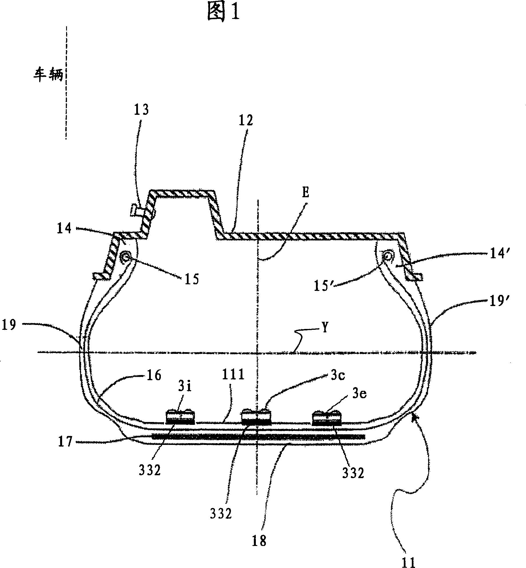 Method and system for determining a cornering angle of a tyre during the running of a vehicle