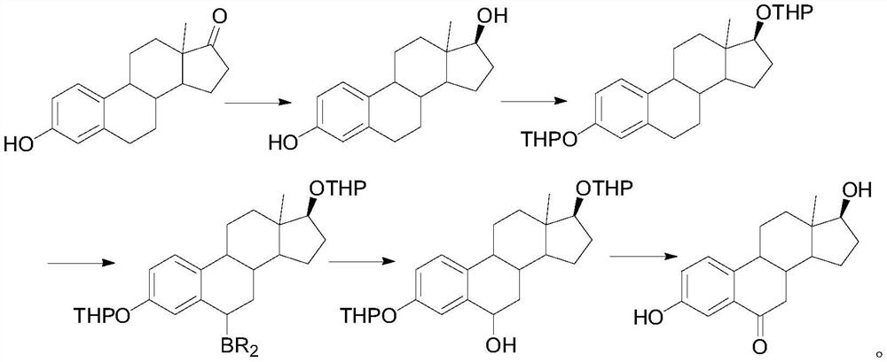 A kind of synthetic method of 6-ketoestradiol