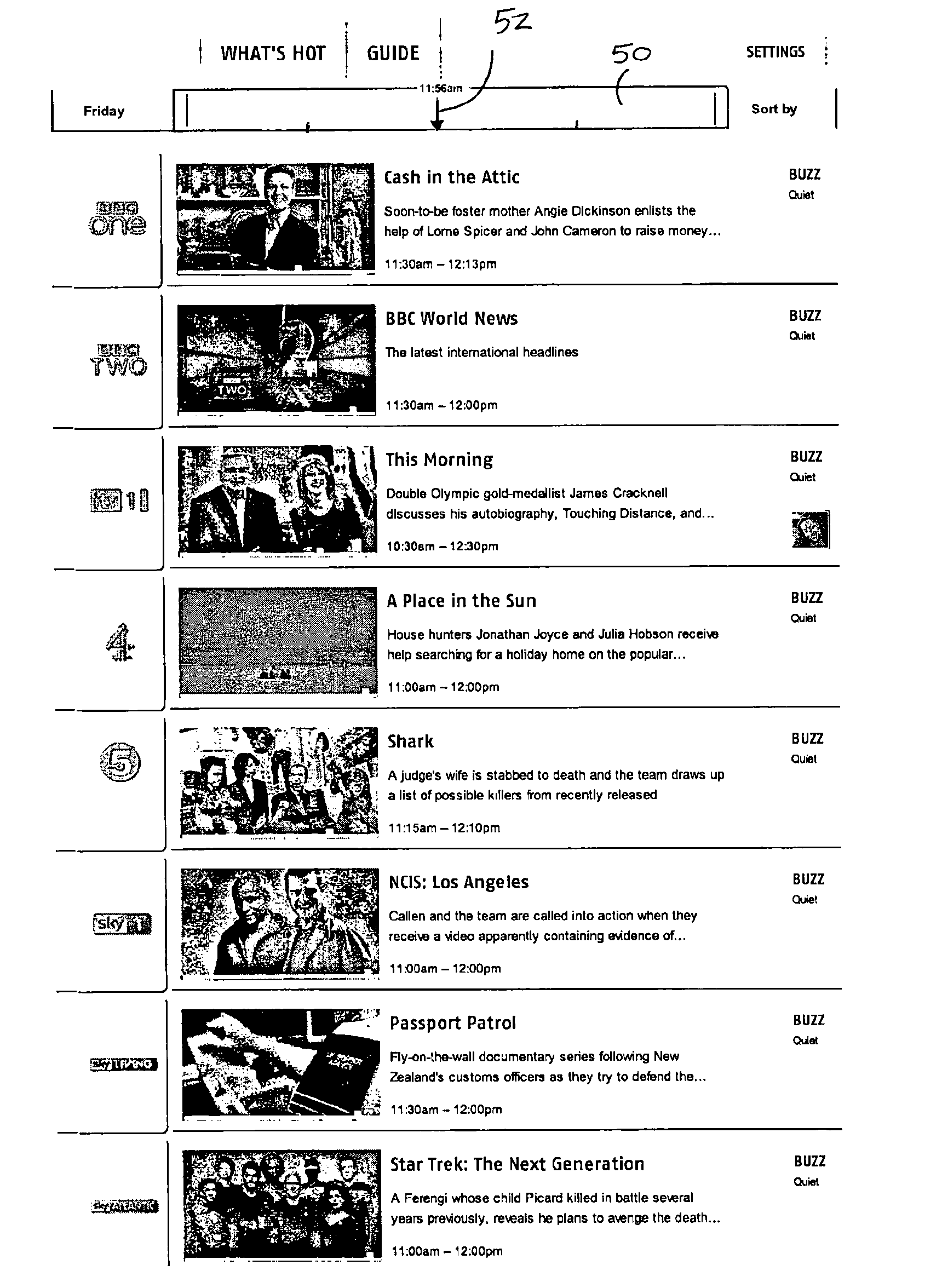 System for interacting with an electronic program guide