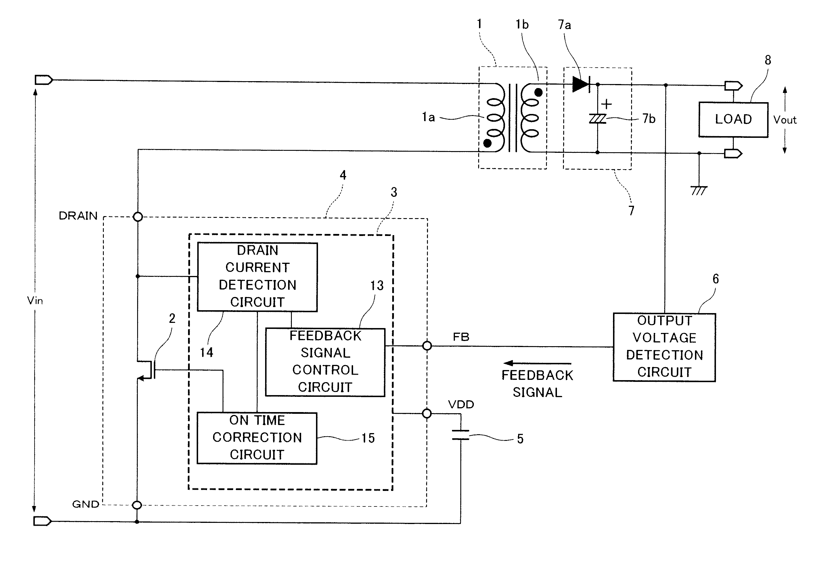 Switching power supply controller and semiconductor device used for the same
