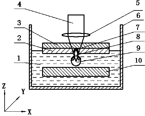 Machining device and machining method for enhancing sapphire laser back wet etching rate