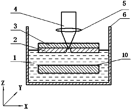 Machining device and machining method for enhancing sapphire laser back wet etching rate