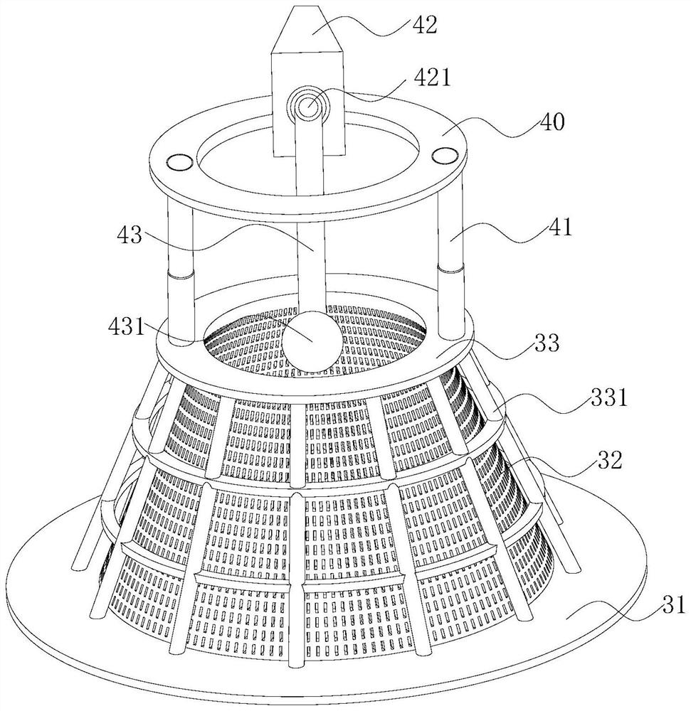 Screening device for petroleum-contaminated soil treatment