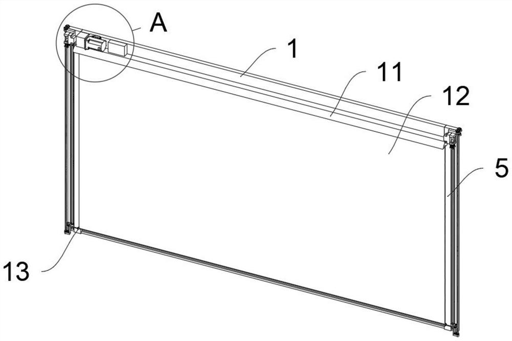 An electric curtain based on remote wireless communication control