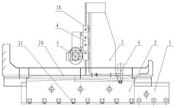 Column longitudinal movement surface grinder