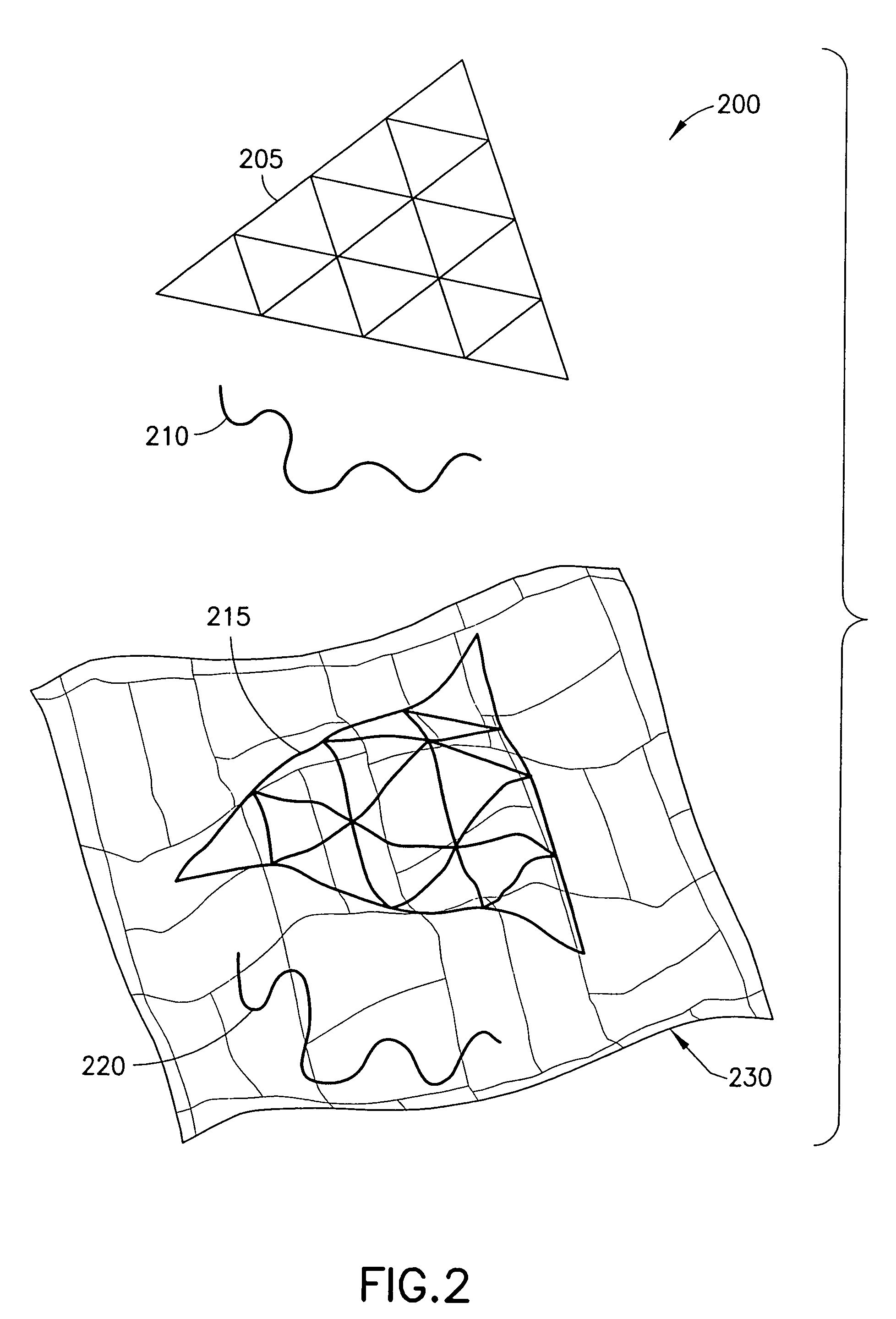 Apparatus, system, and method for draping annotations on to a geometric surface
