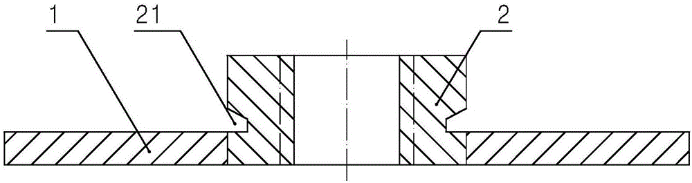 Welding method for embedded nut connecting piece