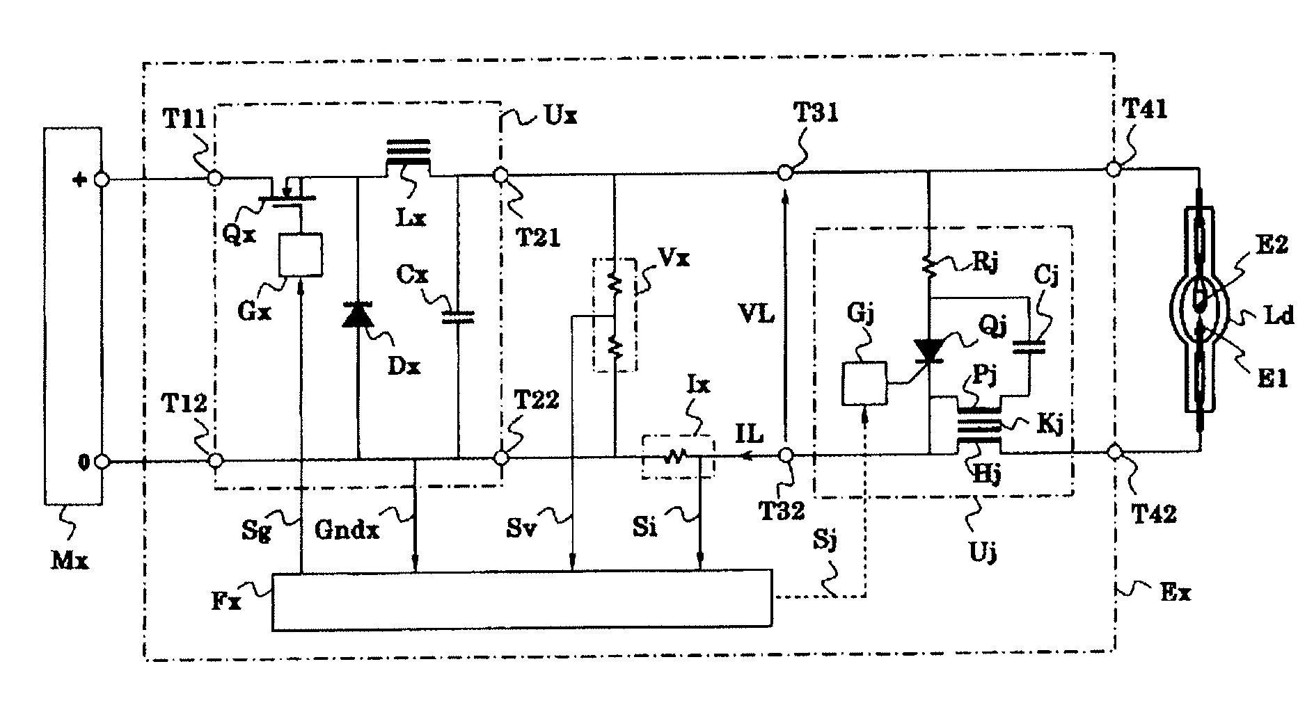 Discharge lamp ignition device and projector