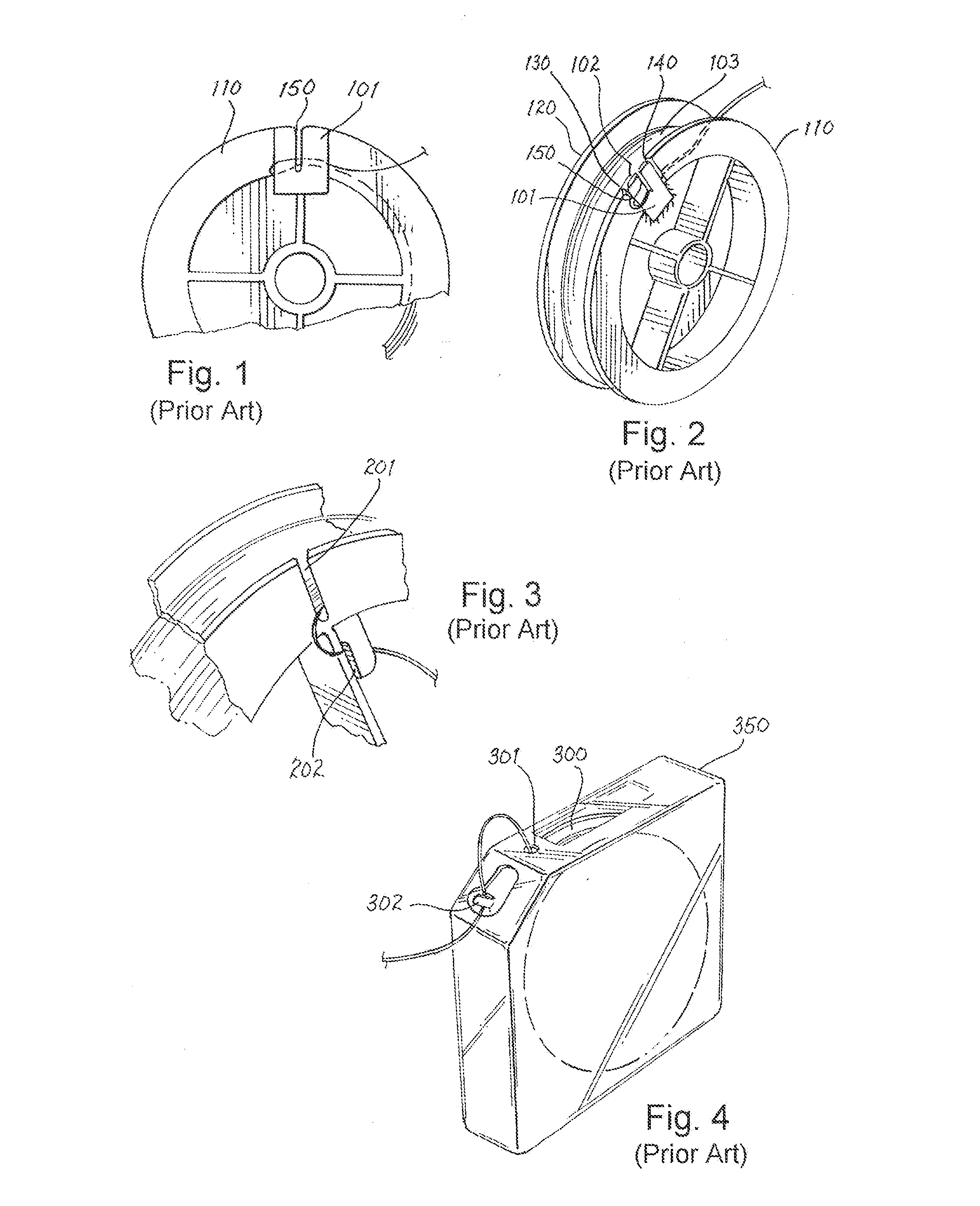 Fishing Line Dispensing Arrangement and Method