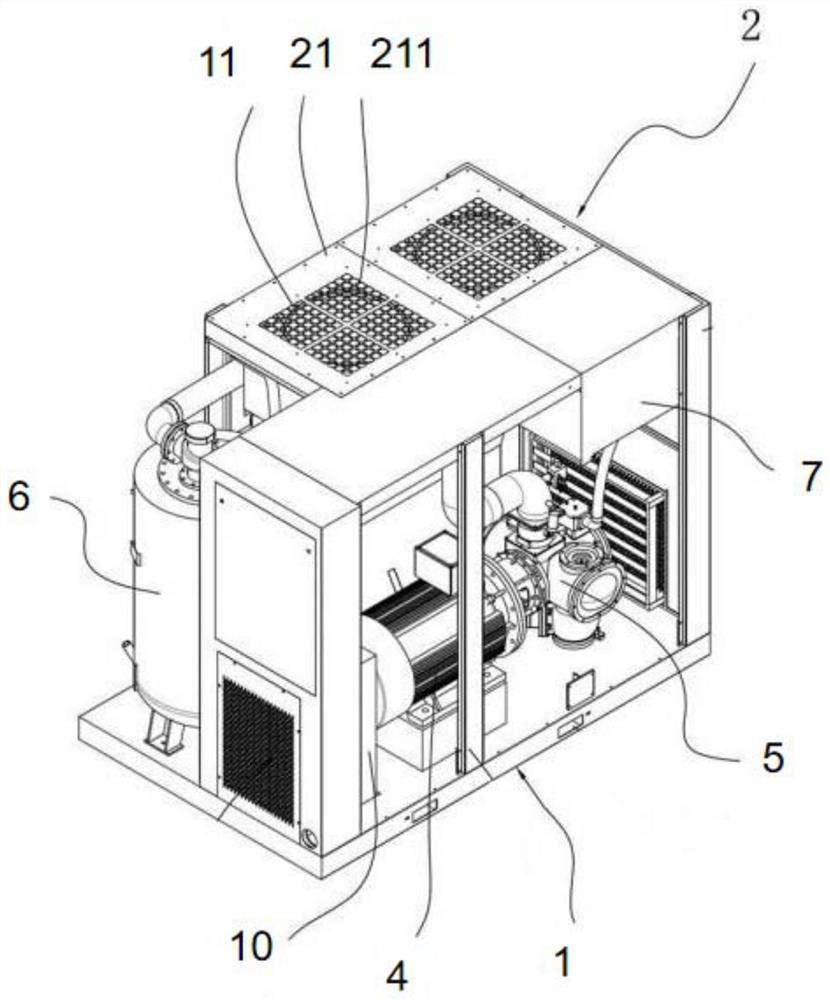 Silent noise reduction air compressor