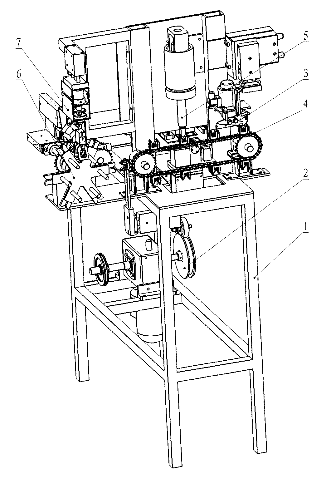 Full-automatic nonel tube machine