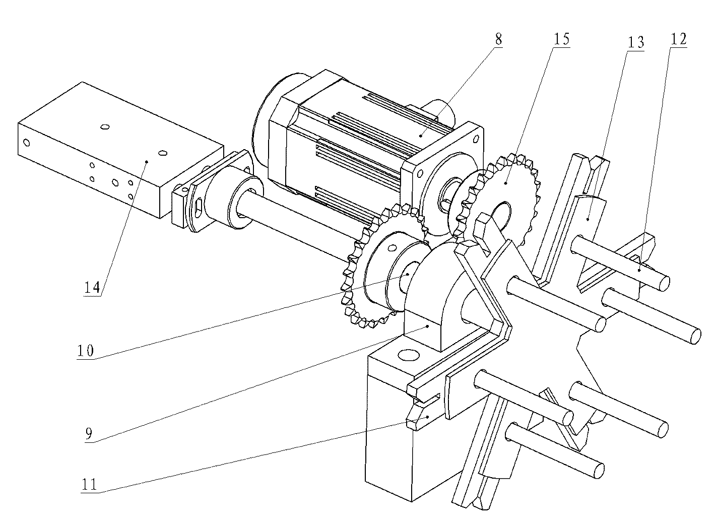 Full-automatic nonel tube machine