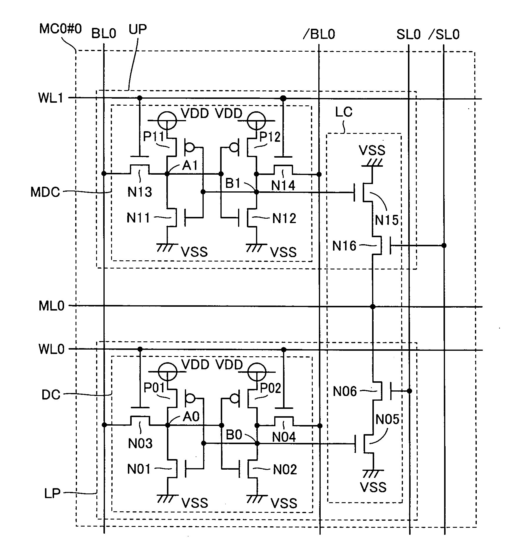 Highly integrated ternary semiconductor memory device
