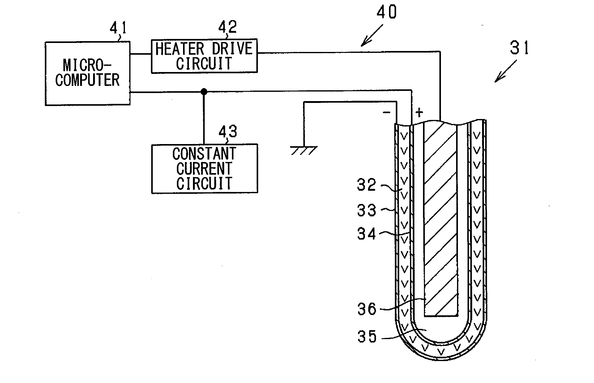 Gas sensor control device