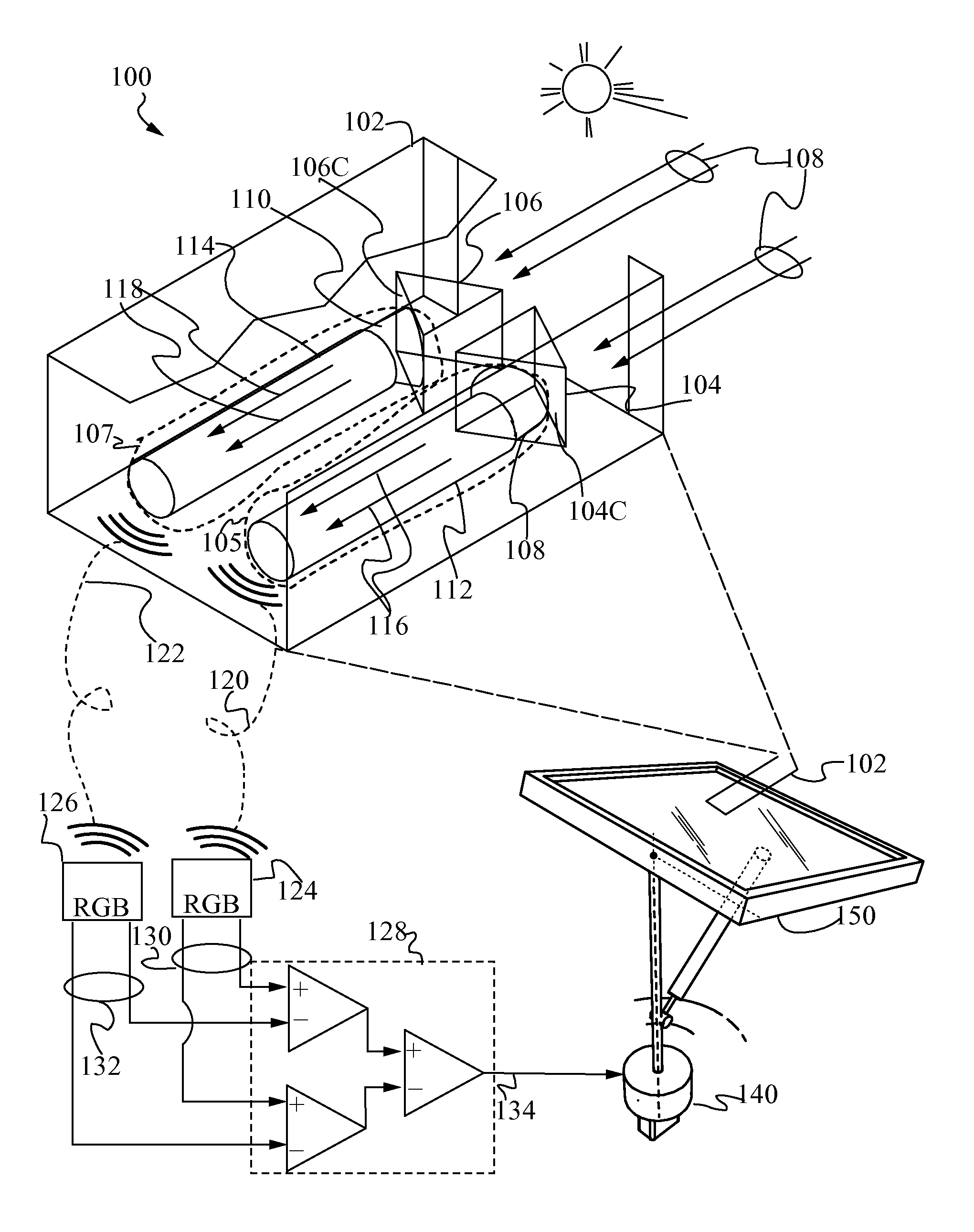 Optical Differential Solar Tracking System