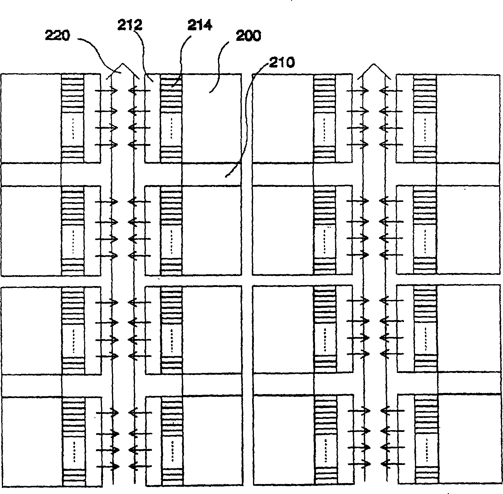Method for producing embedded DRAM unit array with selected transistor