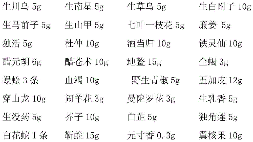 Traditional Chinese medicine composition for mud-moxibustion rheumatic diseases