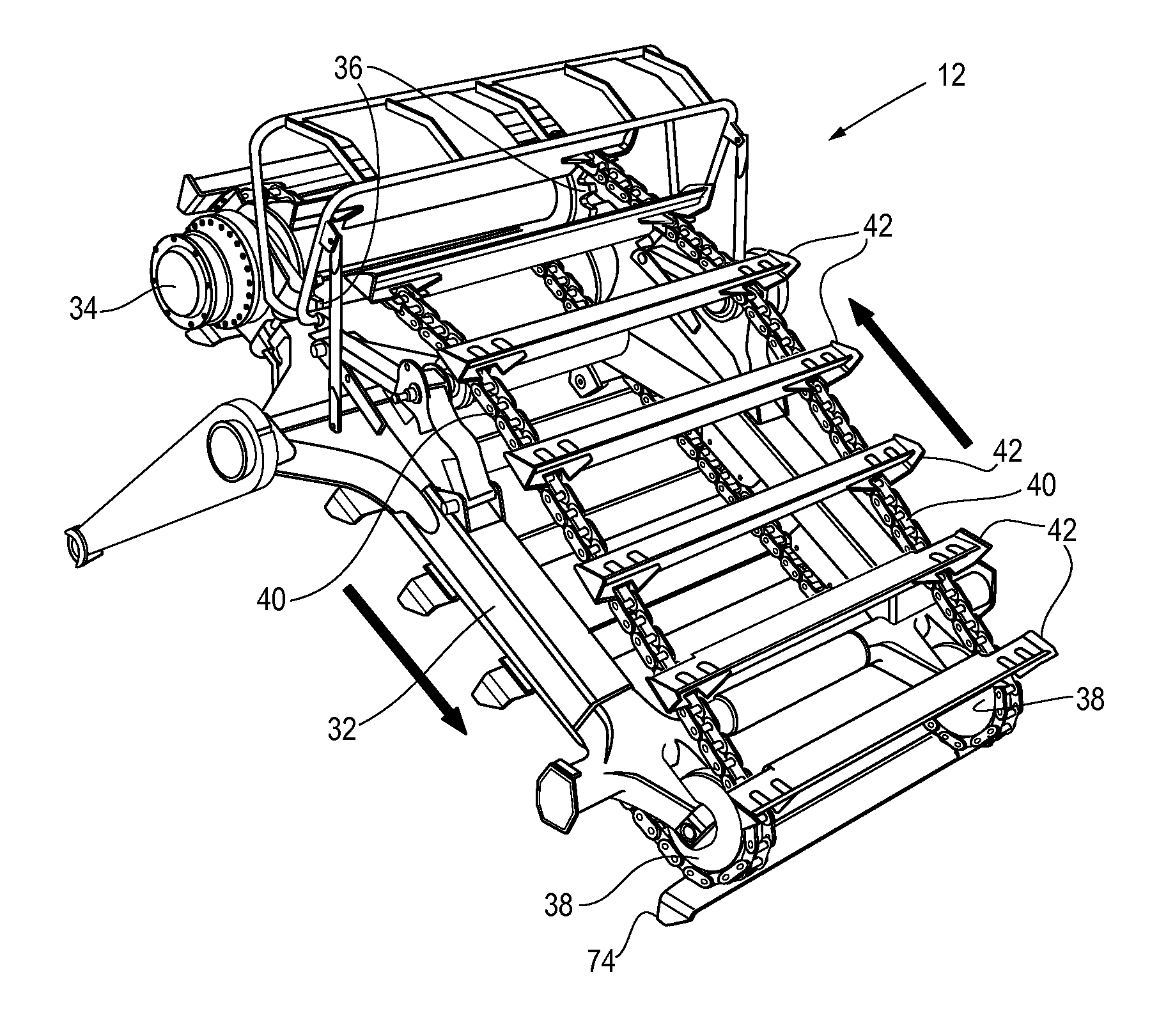 Bimaterial Flight Assembly for an Elevator System for a Wheel Tractor Scraper