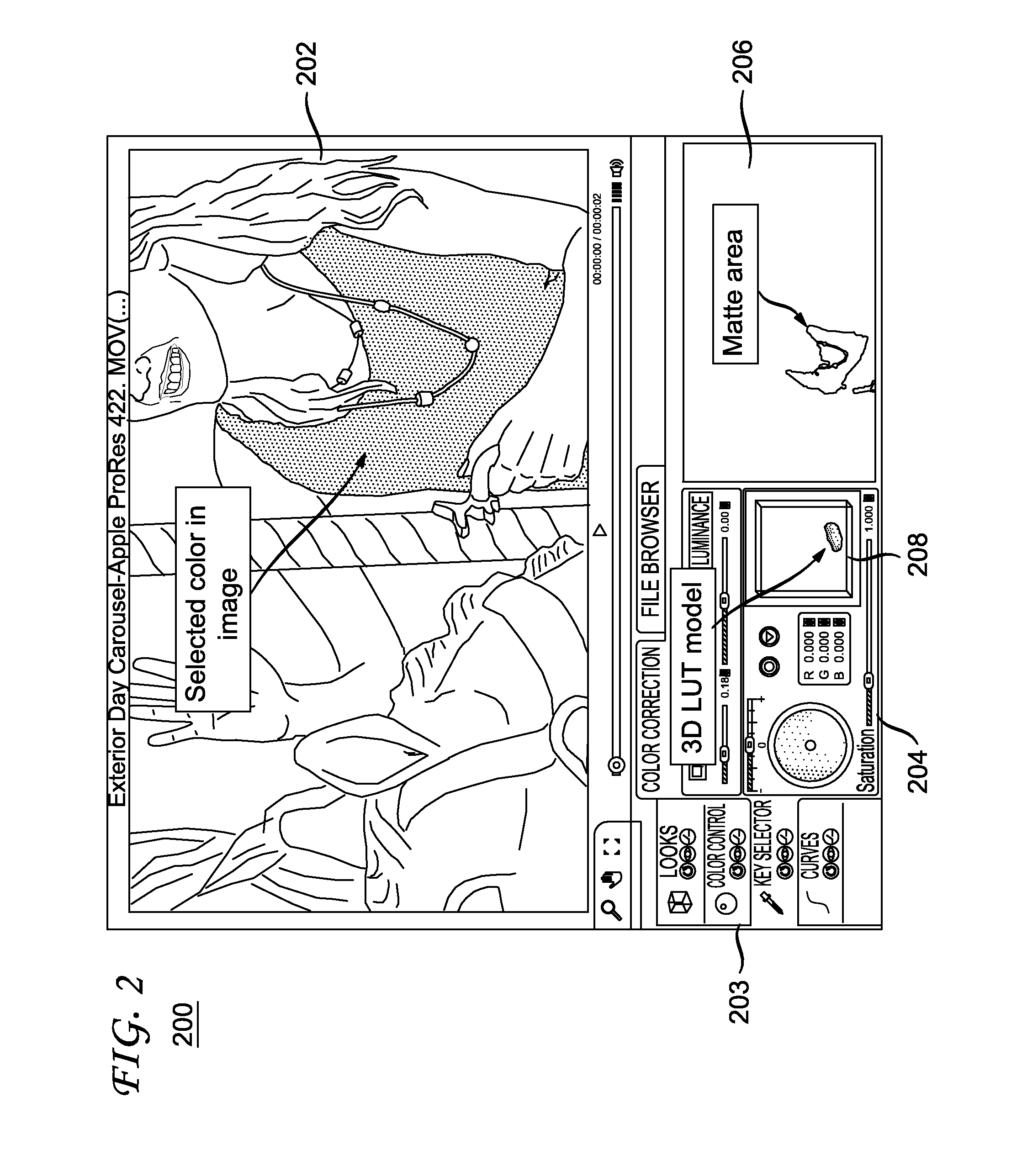 3-dimensional look-up table-based color masking technique