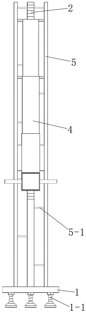 Large-scale deployable radial rib antenna main/auxiliary rib node vertical height measurement system