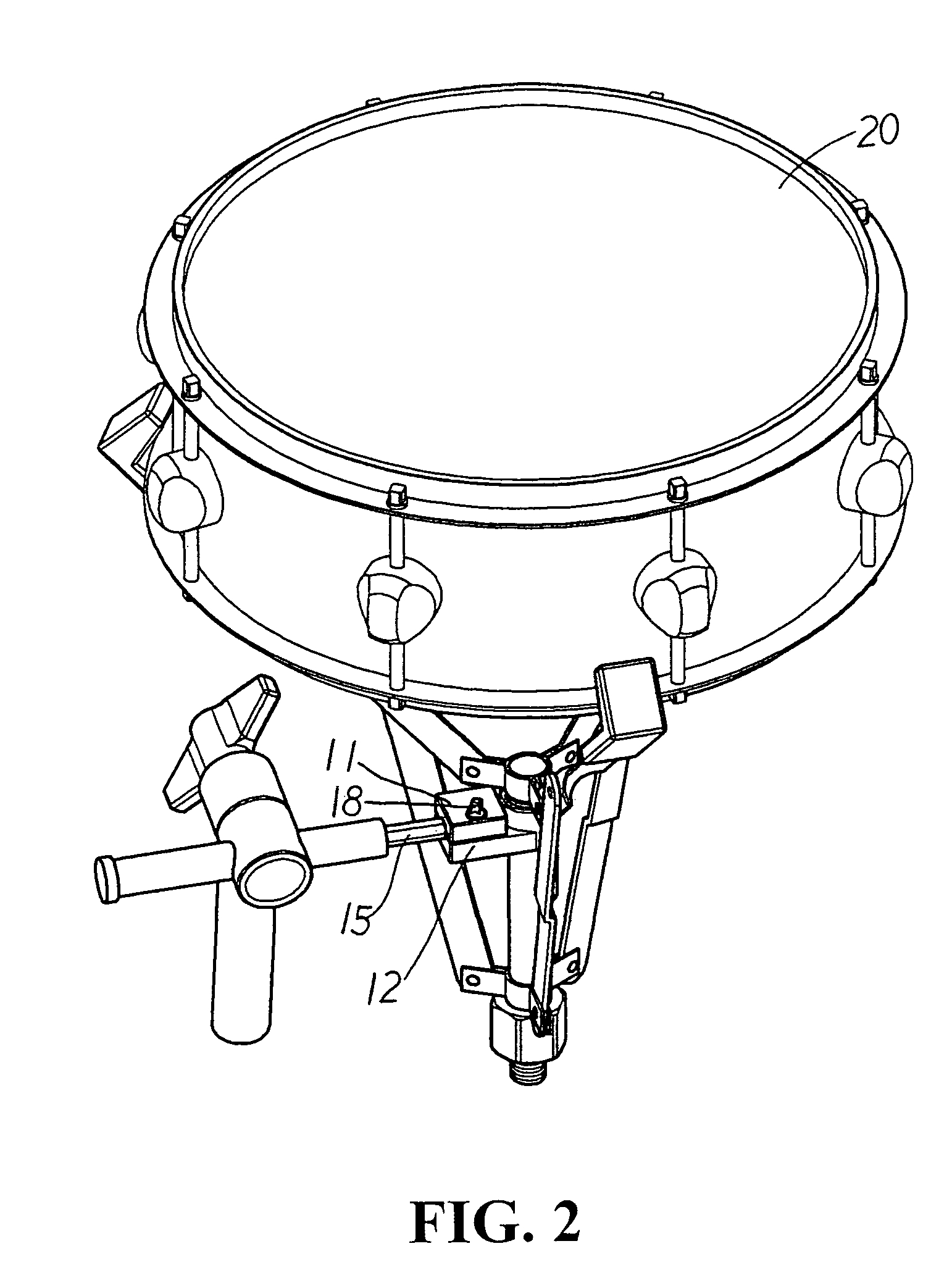 Snare drum stand lock adjustment