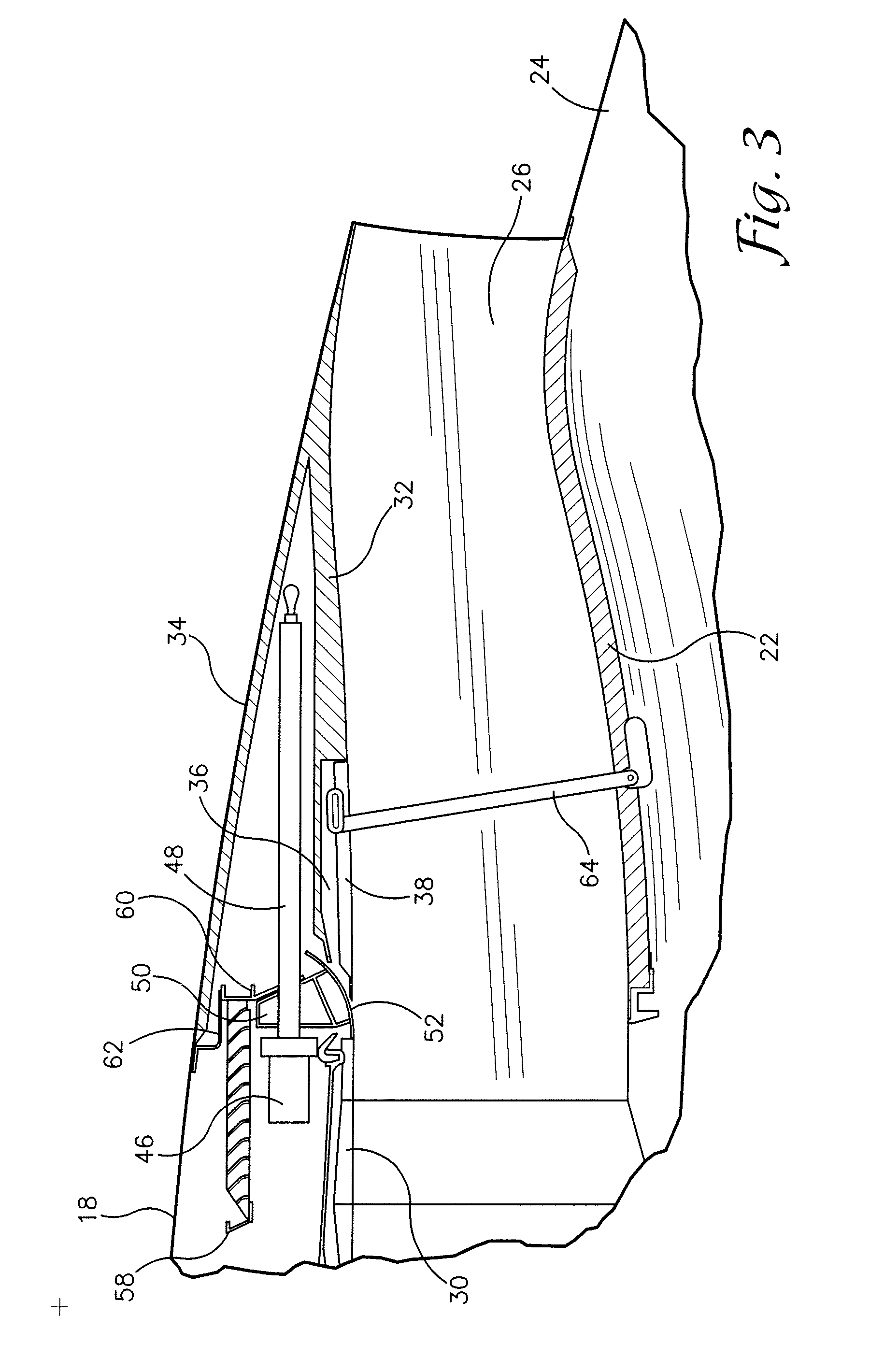 Partial cascade thrust reverser