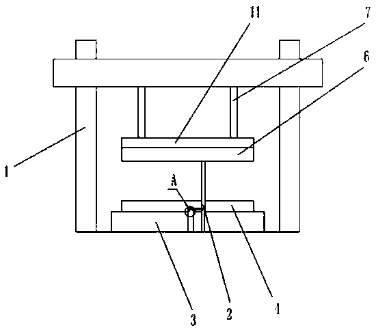 Large punching machine with supporting device for machining automobile parts