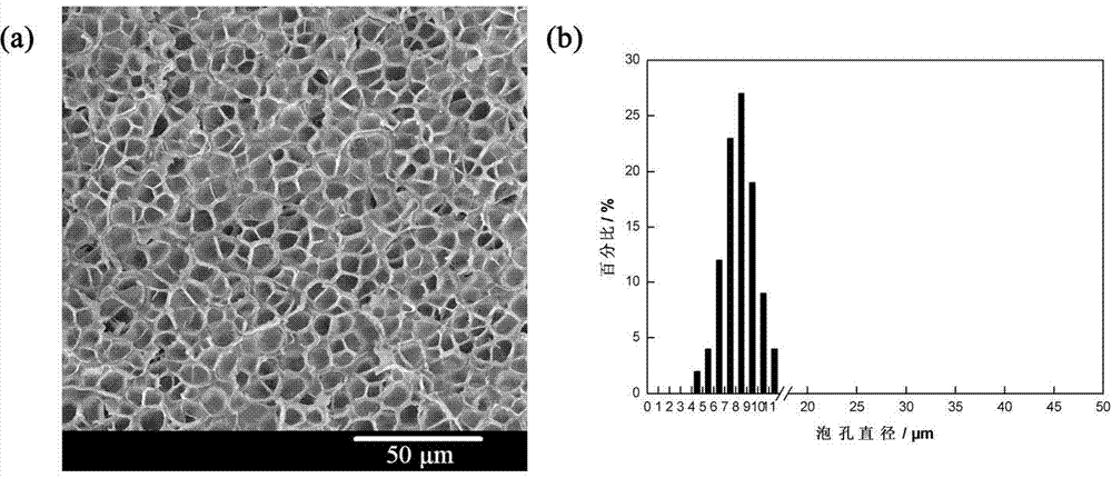 Preparation method of polycarbonate microporous material with bimodal distribution