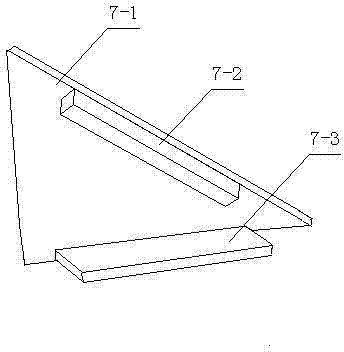 Inclination angle column cap combined wood former in beamless connected upright post