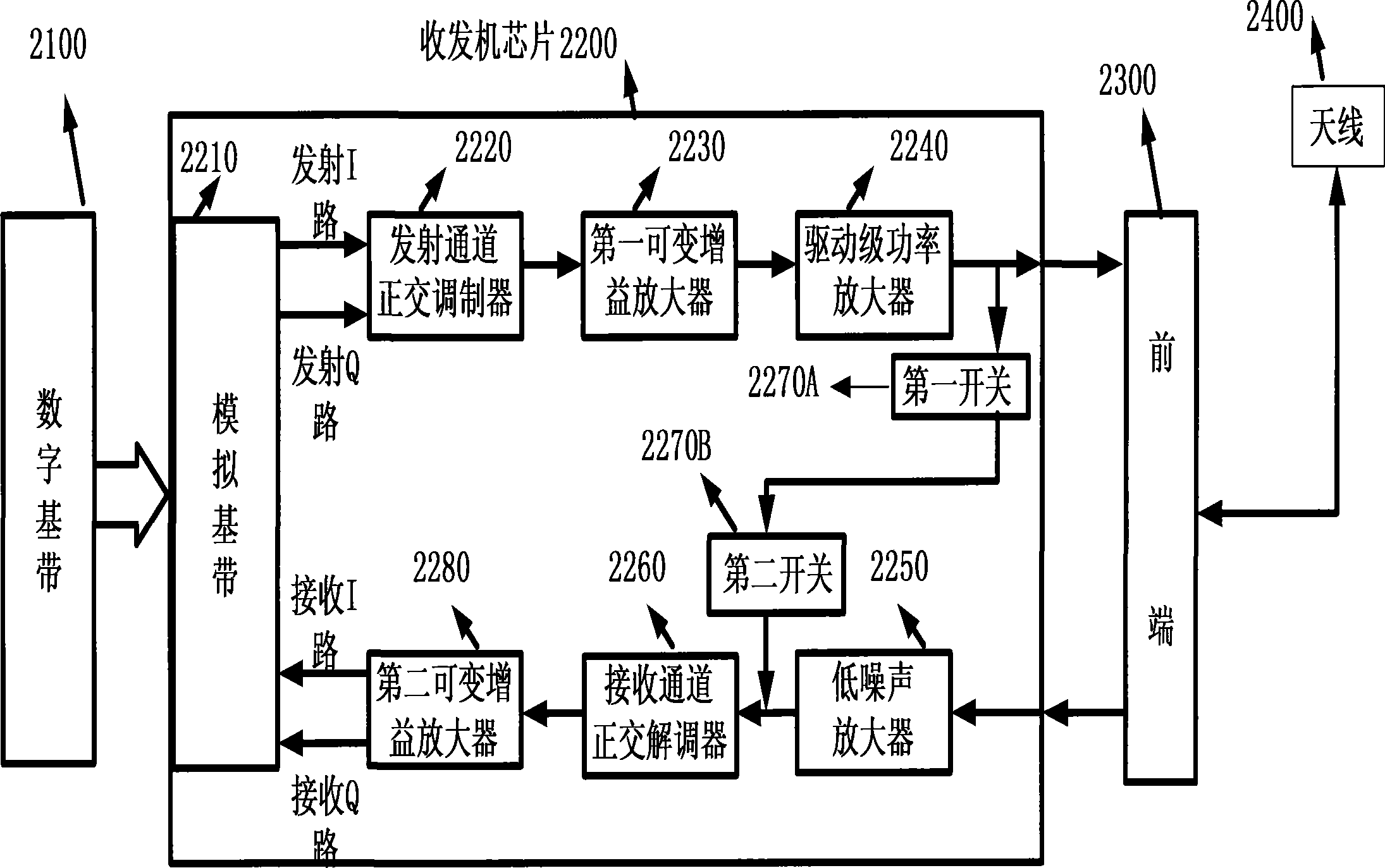 Method and device for suppressing carrier leakage