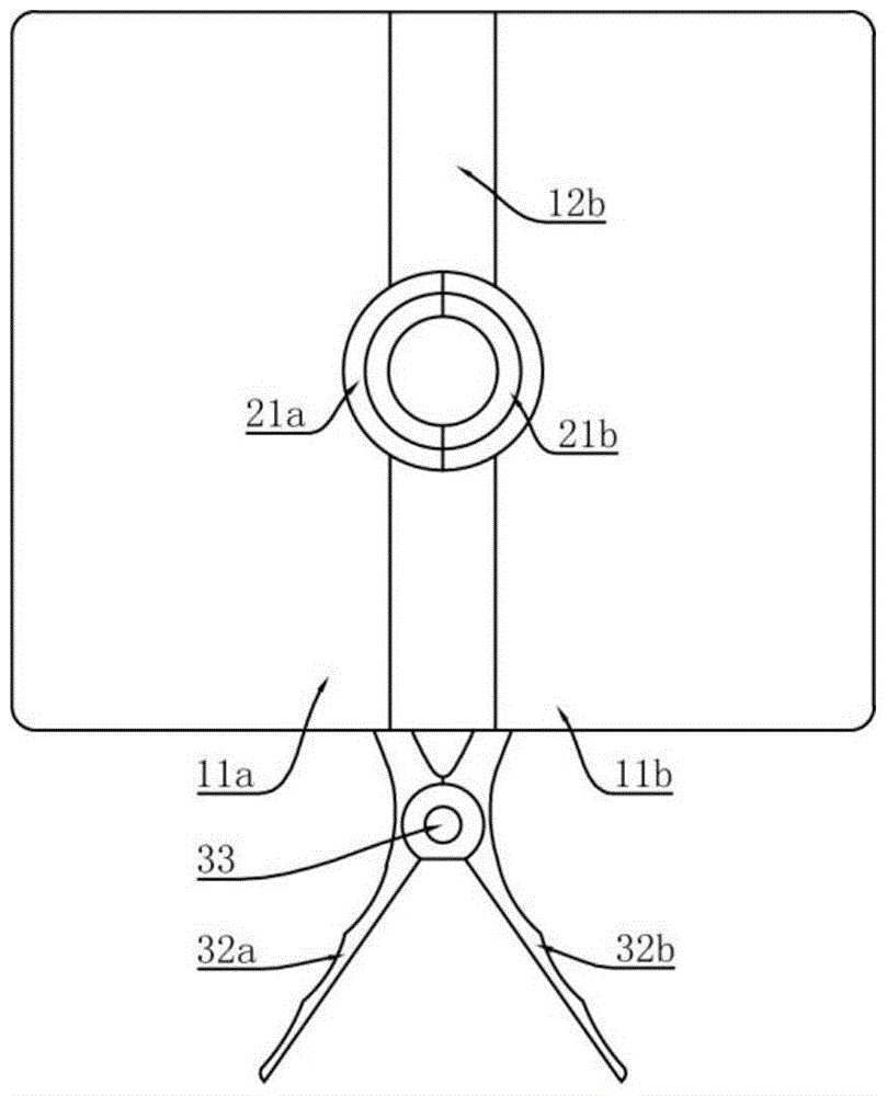 A porcelain cross-arm insulation baffle