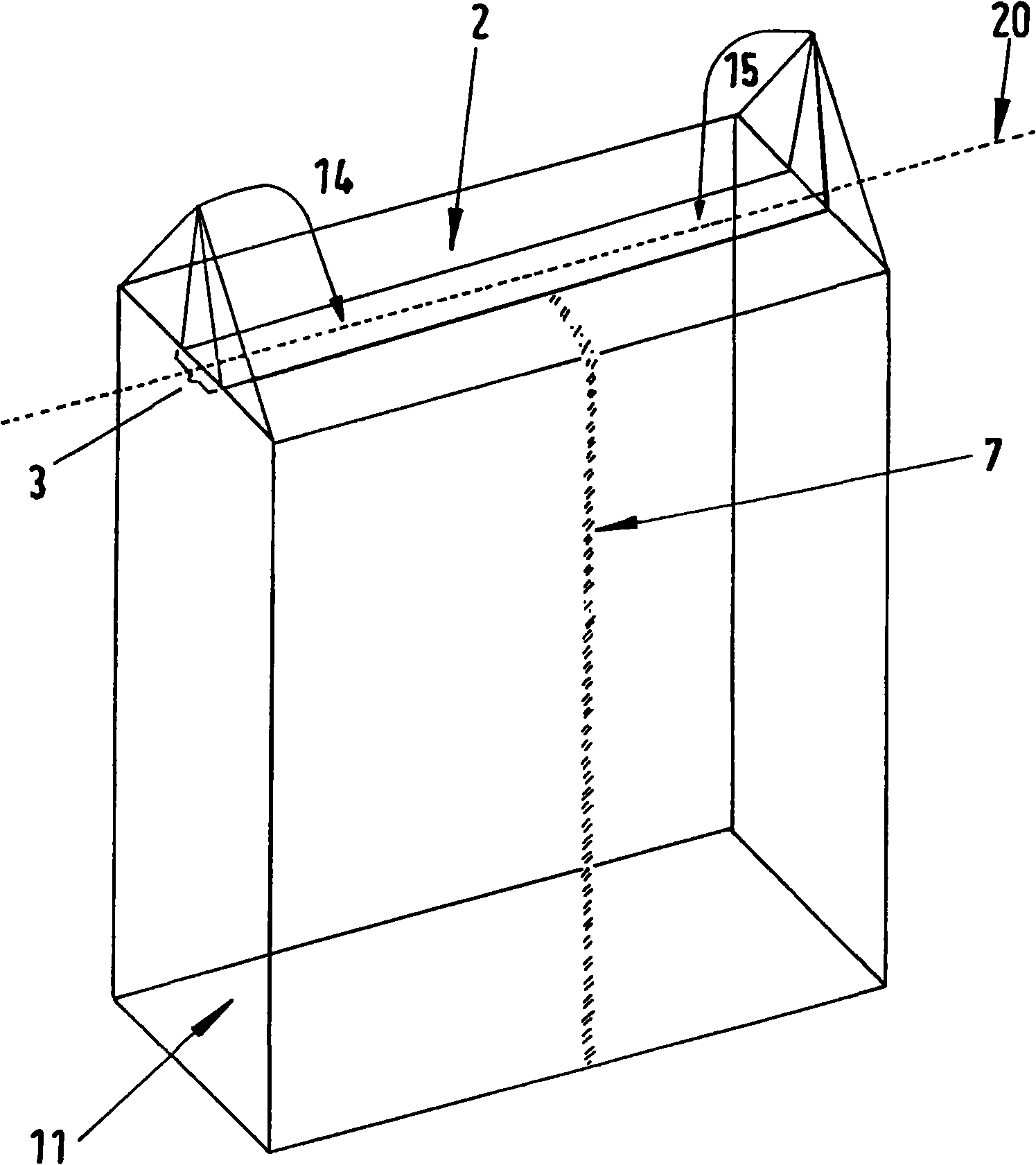 Filter bag for vacuum cleaner and production method thereof