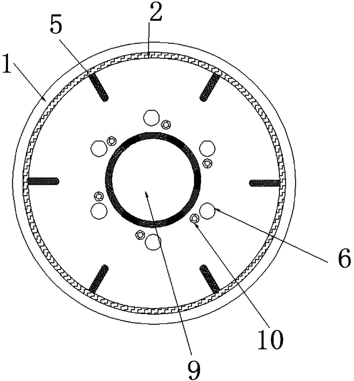 Automobile brake drum with high compressive strength