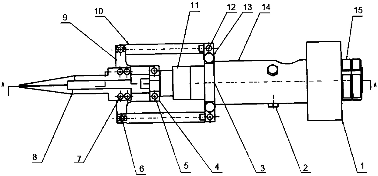 Kelp clamping machine seedling insertion device